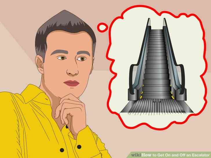 Image intitulé de monter et de descendre un Escalator à l